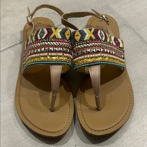 Boho Embellished Sandals